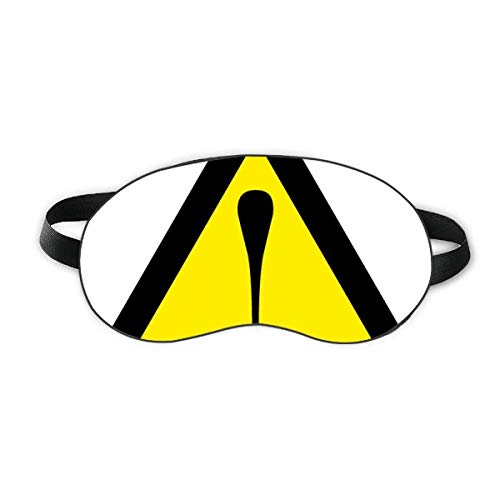 Simbol de avertizare Galben Negru Sigur Triunghiul de somn SHIECL SHIELD SHIELD NIGHT NOAPTE Blindfold Cover