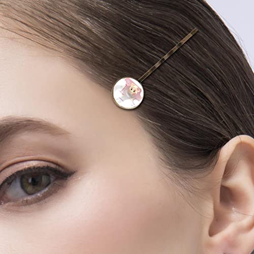 Clipuri de păr 4pcs Pinuri de păr retro pentru femeile părți de păr Headwear Instrumente de coafură Accesorii pentru păr, desen