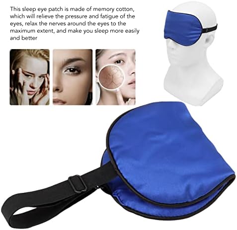 Memorie 3D Memory Cotton Sleep Eyeshade, acoperire largă pentru somn pentru somn Patch Seamless Seamless Elastic Head Belt