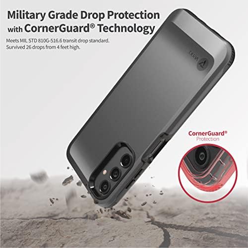 Vena Outcross pentru Samsung Galaxy A14 5G Carcasă, Protecție de picătură de grad militar, carcasă de protecție de protecție rezistentă la șocuri - Graphite Grey/Negru