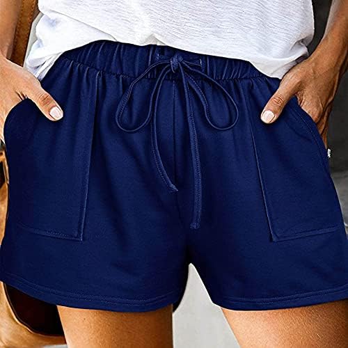 Pantaloni scurți de sporturi casual jambiere ridicate cu talie confortabilă cu talie pantaloni scurți pentru femei sportive de vară elastice pentru femei, pantaloni scurți de vară