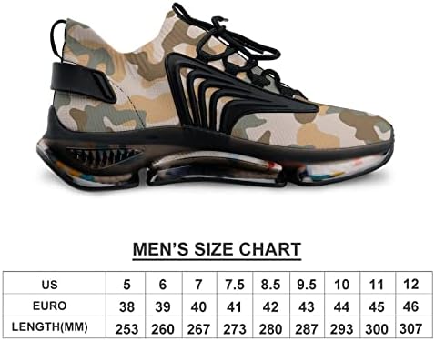 GJETFDAP Traineri pentru bărbați Pantofi de alergare pentru camuflaj, bărbați pentru femei adidași de modă sport, plasă de