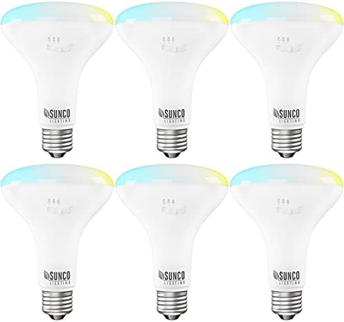 Sunco LED lumini de inundații de interior BR30 11W echivalent 65W, Dimmable, selectați din 3 culori, 850 LM, bază E26, CCT