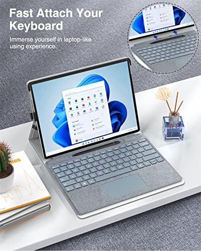 HAODEE pentru Microsoft Surface Pro Tuchen Ecreen 2021 Release Tablet-Portfolio Business Cover Case cu stil de buzunar lateral
