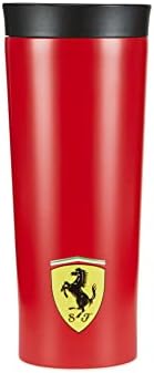 Scuderia Ferrari - Sticlă de apă de curse - oțel periat - 460 ml/15oz