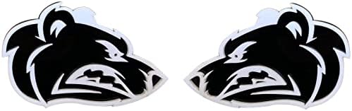 Piatek 3d Bear Auto Emblem Emblemă Insigna Decal Black White 3,7''X2 '' pentru Ram Jeep GMC Toyota Ford A-S2B-WB