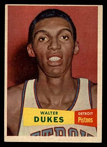 1957 Topps # 30 Walter Dukes Detroit Pistons ex Pistons Seton Hall