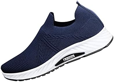 Usyfakgh Pantofi de alergare pentru bărbați Air perne de modă adidași pentru bărbați Tricotați respirabil Ultra Lightweight
