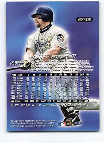 2000 Fleer Ultra 240 Jeff Bagwell NM-MT Houston Astros Baseball Trading Card MLB