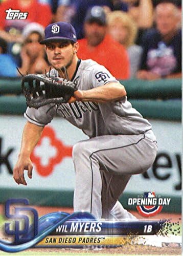 2018 Topps Opening Day 86 Wil Myers San Diego Padres Card de baseball
