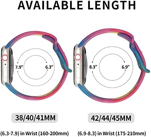Skylet compatibil cu Apple Watch Band 38mm 40mm 41mm 42mm 44mm 45mm 49mm pentru femei pentru femei, bărbați, drăguță leopard