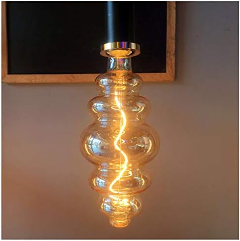 MaoTopCom mare LED Vintage Edison bec Hamburg bec decorativ Non-Dimmable, 40 Watt echivalent 360lm 2300k cald alb chihlimbar 4W E26 spirala filament lumina pentru iluminat Decor, 110V