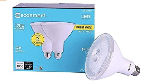 EcoSmart 120W echivalent alb strălucitor PAR38 Dimmable LED Flood bec