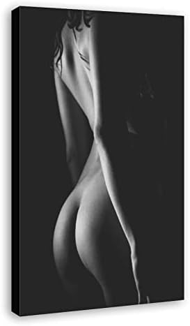 Poster alb-negru Poster Femei goale sexy șold poster poster dormitor decor de birou decor camera decor 16x24inch în stil cadru