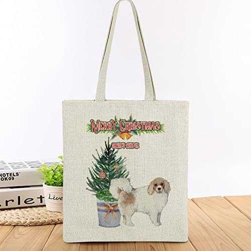 Crăciun pentru câini cadouri cadouri cu ghiveci de la Santa Plants Pine Pine cu clopote cutii cadou geantă pentru femeie amuzant