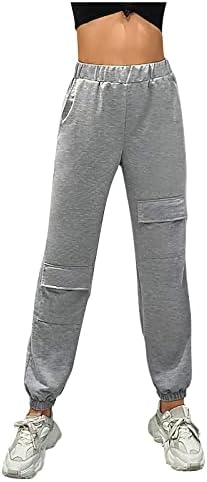 Ethkia plus dimensiuni pentru femei pantaloni de lucru pentru femei casual casual casual sporturi solide și pantaloni de agrement