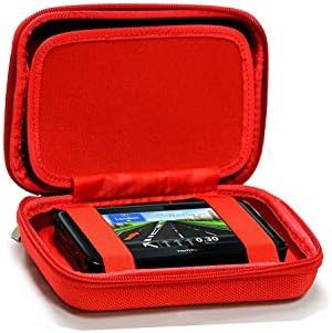 Navitech roșu greu GPS Carry caz compatibil cu Garmin Zumo XT 5.5
