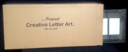 Creative Letter Art [10x20 4 Deschidere Față de sticlă albă cadru pentru a ține 4 pe 6 fotografii, inclusiv 10 cu 20 inch Mat alb colaj