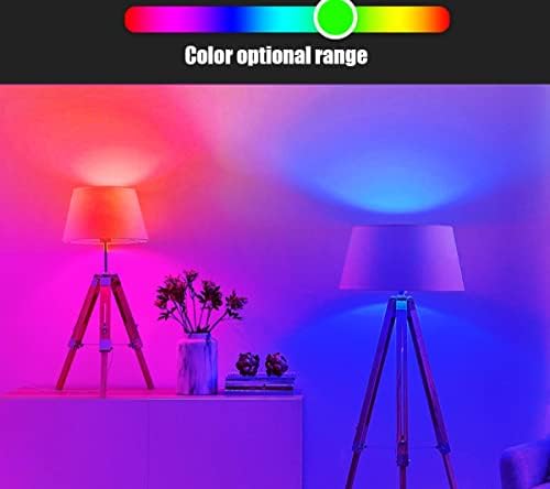 Becuri LED RGBW care schimbă culoarea cu telecomandă, bază cu șurub E26 reglabilă, 7 Watt Multicolor + alb pentru decorarea casei, dormitor, scenă și petrecere