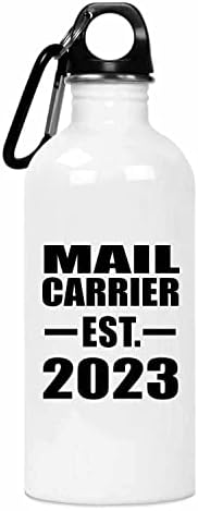 Proiectarea transportatorului de poștă stabilit EST. 2023, 20oz sticla de apă din oțel inoxidabil Tumbler izolat, cadouri pentru