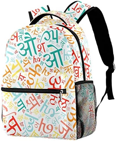 Rucsacuri de alfabet hindi pentru băieți pentru fete școlii de carte pentru a călători excursie de camping rucsac