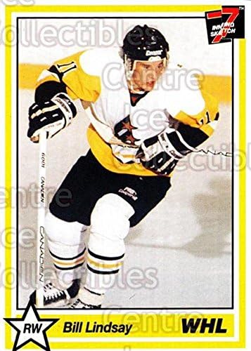 Card de hochei Bill Lindsay 1990-91 7th Sketch Inning WHL 113 Bill Lindsay