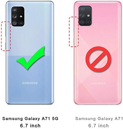 Carcasă Kowauri Galaxy A71 5G [nu este compatibilă cu Galaxy A71 4G / A71 5G UW],Carcasă Portofel din piele Design clasic cu Slot pentru Card și carcasă rabatabilă cu închidere magnetică pentru Samsung Galaxy A71 5G 2020
