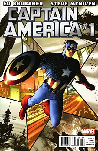 Captain America 1 FN; carte de benzi desenate Marvel / Ed Brubaker