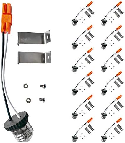 Kit de modernizare ASD pentru instalarea luminii cu disc LED în cutie încastrată de 6 Inch, bază E26 și conector TP24 pentru