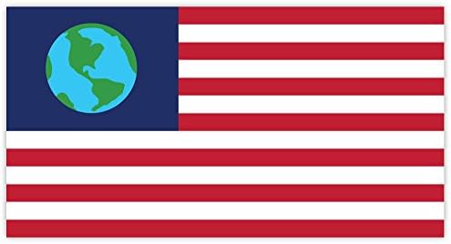 Futurama Earth Flag Bender Sticker Decal 6 x 3