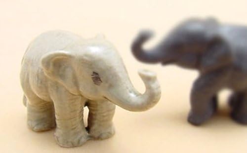 1 Elefanți pentru bebeluși înalți Figurină ceramică minusculă Elefant Cub Miniatură Animal Animal Wildlift Porțelan Cadou Decor