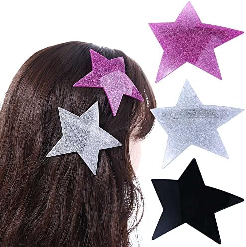 Bybycd Star Hair Clip Star Star Star Spring Clip de păr Clip lateral pentru femei Accesorii pentru păr