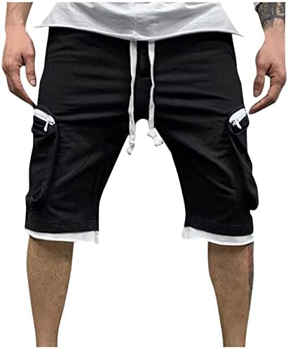 Walldor Summer Bumbac Bumbac SOILD Culoare Pantaloni scurți sportivi pentru bărbați Sporturi casual Sporturi elastice Pantaloni