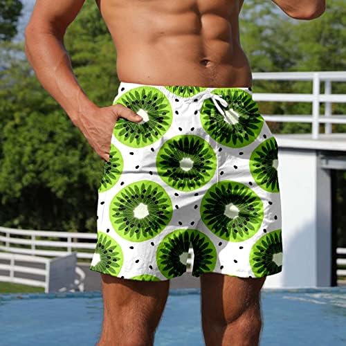 XXBR pantaloni scurți de masă hawaieni bărbați, vară respirabilă Vacanță de înot Trunchiuri Hawaii Fruits Primes Sports Casual