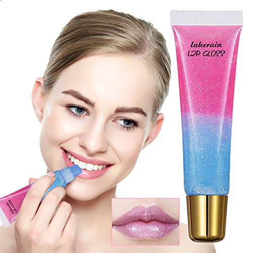 Lip Gloze Clear Water Proof de lungă durată hidratant sclipici Luciu de buze cadou pentru prietena soția mama prieten