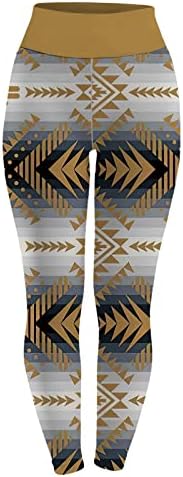 Yalfjv pantaloni de Yoga pentru Cutes Dimensiune 10-12 femei stil Tribal jambiere imprimate pantaloni de Yoga cu Talie Înaltă