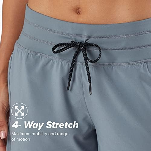 Korsa Inspiration 7 Pantaloni scurți de atletism pentru femei cu buzunare | Fit liber, ușor, umiditate pentru alergare, yoga,