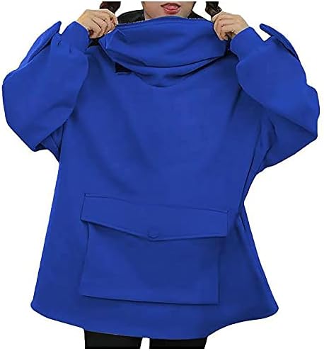 Hanorac cu glugă pentru femei Tantisy Cusăturile tridimensionale pentru îmbrăcăminte externă design de bază pulover de bază