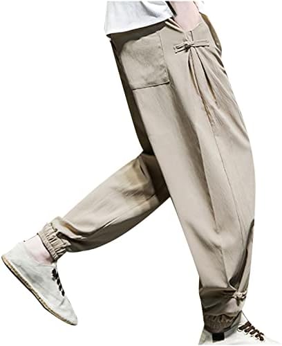 Badhub bărbați baggy harem pantalon elastic talie casual casual alergare respirabilă joggers pantaloni de picioare mici