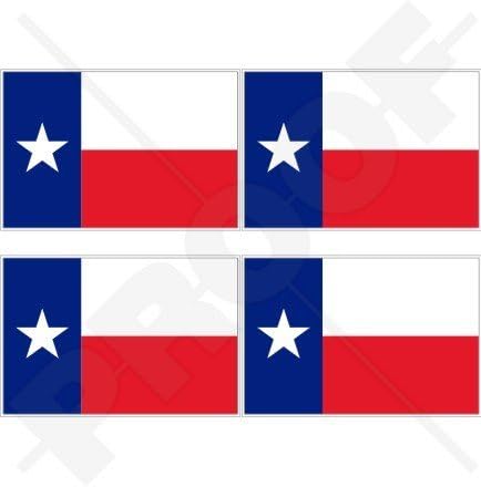 TEXAS Texan Stat pavilion SUA America 2 vinil Bumper-casca autocolante, decalcomanii x4