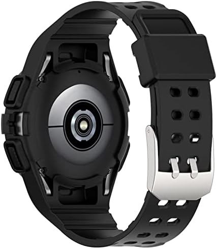 Benzi de încheiere cu încheieturi de încheiere compatibile cu Samsung Galaxy Watch 4 curea integrată de 40 mm pentru bărbat reglabil Silicon Reglabil Silicon Band Band Watch Watch