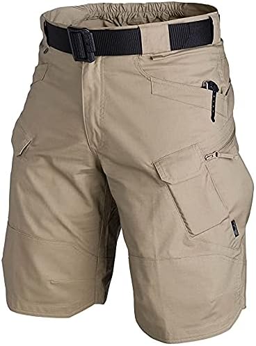 Pantaloni scurți tactici cu tactică tactică autiwitua pentru bărbați, pantaloni scurți de marfă în aer liber, ușoare uscate