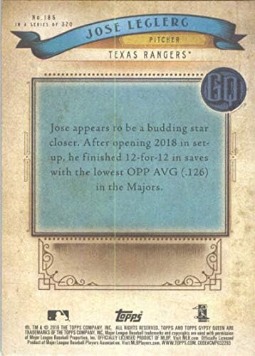 2019 Topps Gypsy Queen 185 Jose Leclerc Texas Rangers MLB Card de tranzacționare de baseball