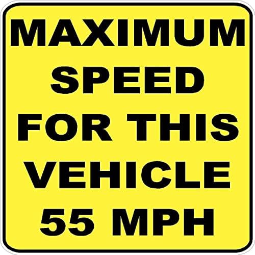 Vehicul maxim viteză de 55 mph Decal Semn de siguranță STOMER AVERTIZARE AUTOMENT DE BUN ȘCOLAR
