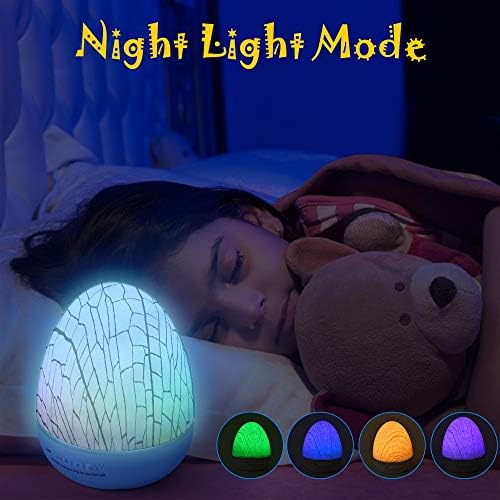 JACKYLED 6 seturi de filme proiector de lumină de noapte pentru copii, 360 de lumini rotative colorate cu luminozitate reglabilă