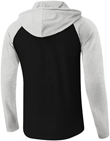 Hansouri cu mânecă lungă pentru bărbați Aimeilgot Pullover Gym Antrenament Jersey Panouri de tricou