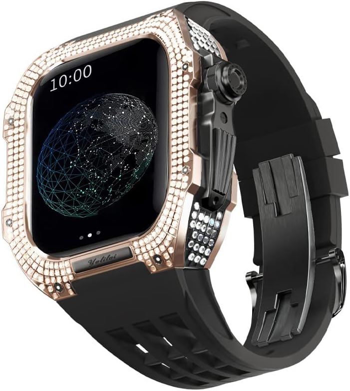 BEFIA RAUBBER CUMPĂRĂ ALIA TITANIU DE BEZEL PENTRU IWATCH WATCH 7/8 Apple Mod Watch Accesorii Înlocuire Banda de carcasă din
