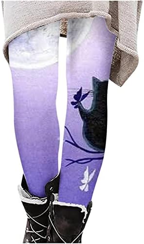 Grafică pentru femei Legginguri întinse pentru femei Pisică Butterfly Print talie înaltă talie premium jogger pilot pantalon