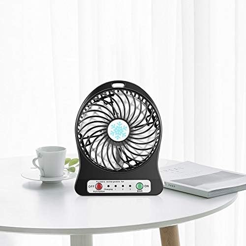XYSM Mini ventilator portabil reîncărcabilă aer Cooler 4 inch 3 Modul viteza de iluminare funcția Desktop fan Student Fan