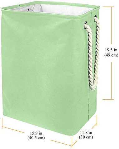 MAPOLO spălătorie împiedică menta pură culoare Verde Lenjerie pliabilă coș de depozitare a rufelor cu mânere suporturi detașabile bine ținând impermeabil pentru haine organizarea jucăriilor în spălătorie dormitor